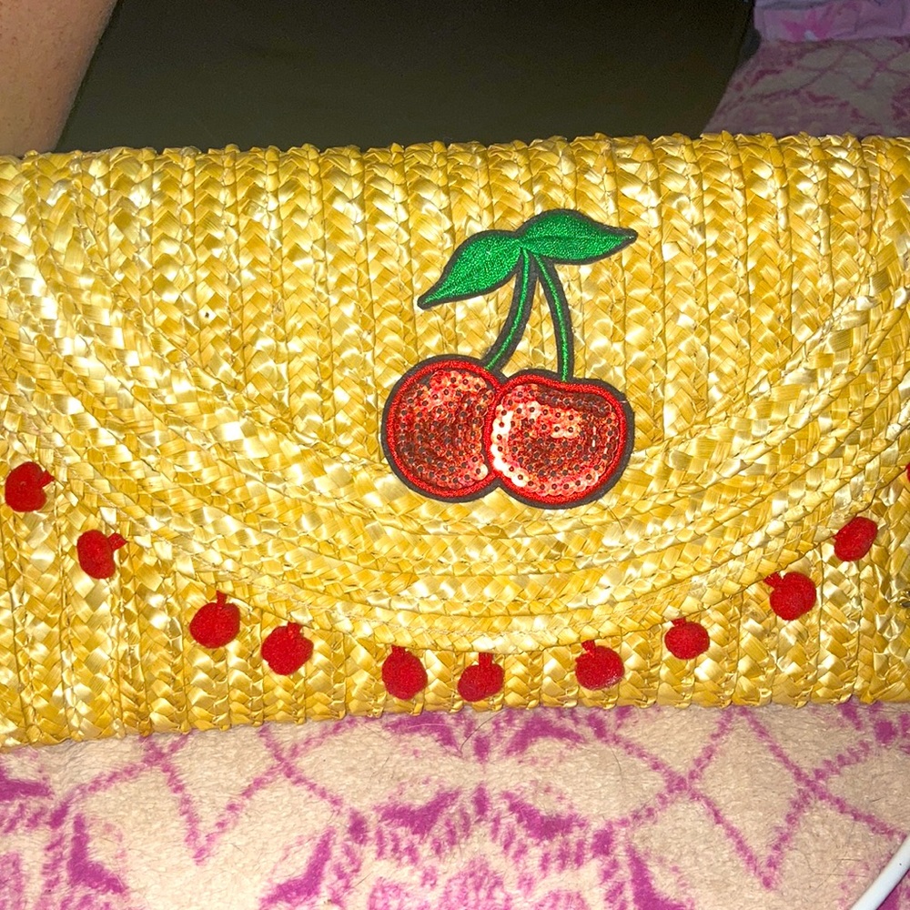 Adorable girls first Cappelli straw world clutch